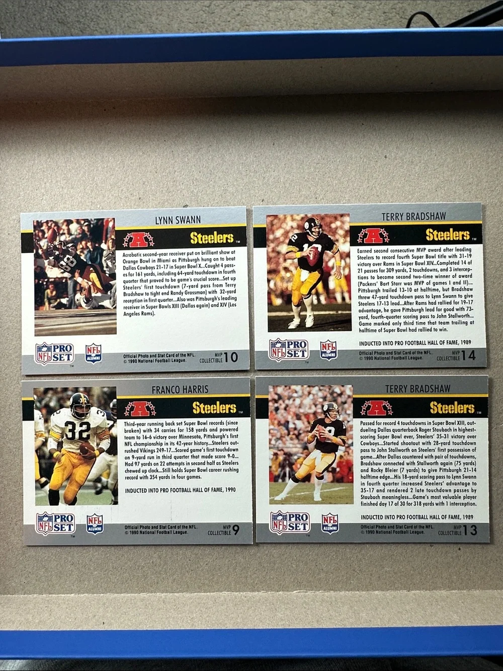 Rod Woodson with Jack Ham/Terry Bradshaw Steelers legends lot of 18 - Picture 13 of 13